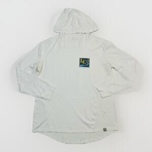 LEVELWEAR Long Sleeve Hoodie Golf Shirt Laurel Creek Mens XL White